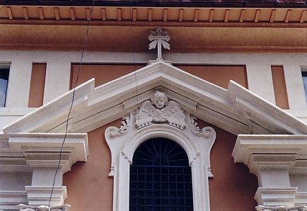 Santa Maria delle Lauretane: detail of façade